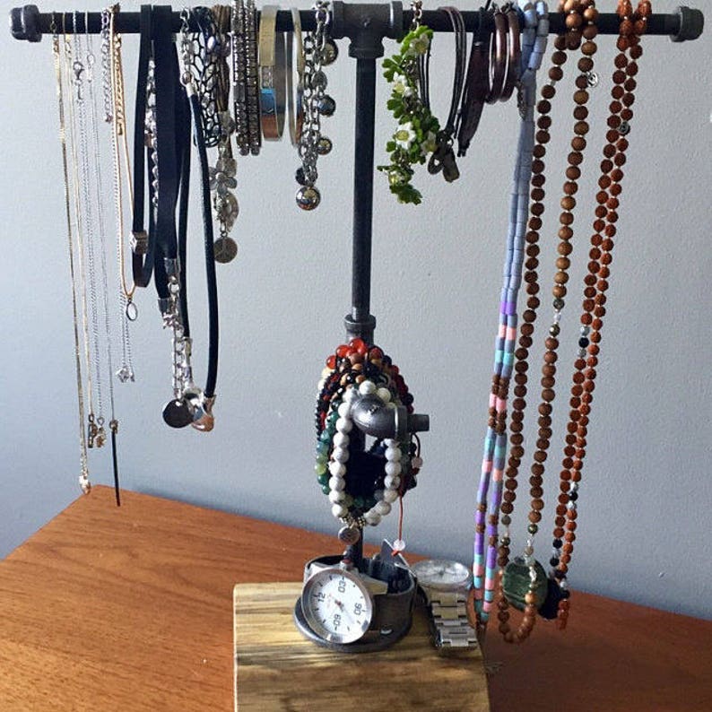 Industrial Pipe Jewelry Stand Jewelry Display Jewelry Etsy