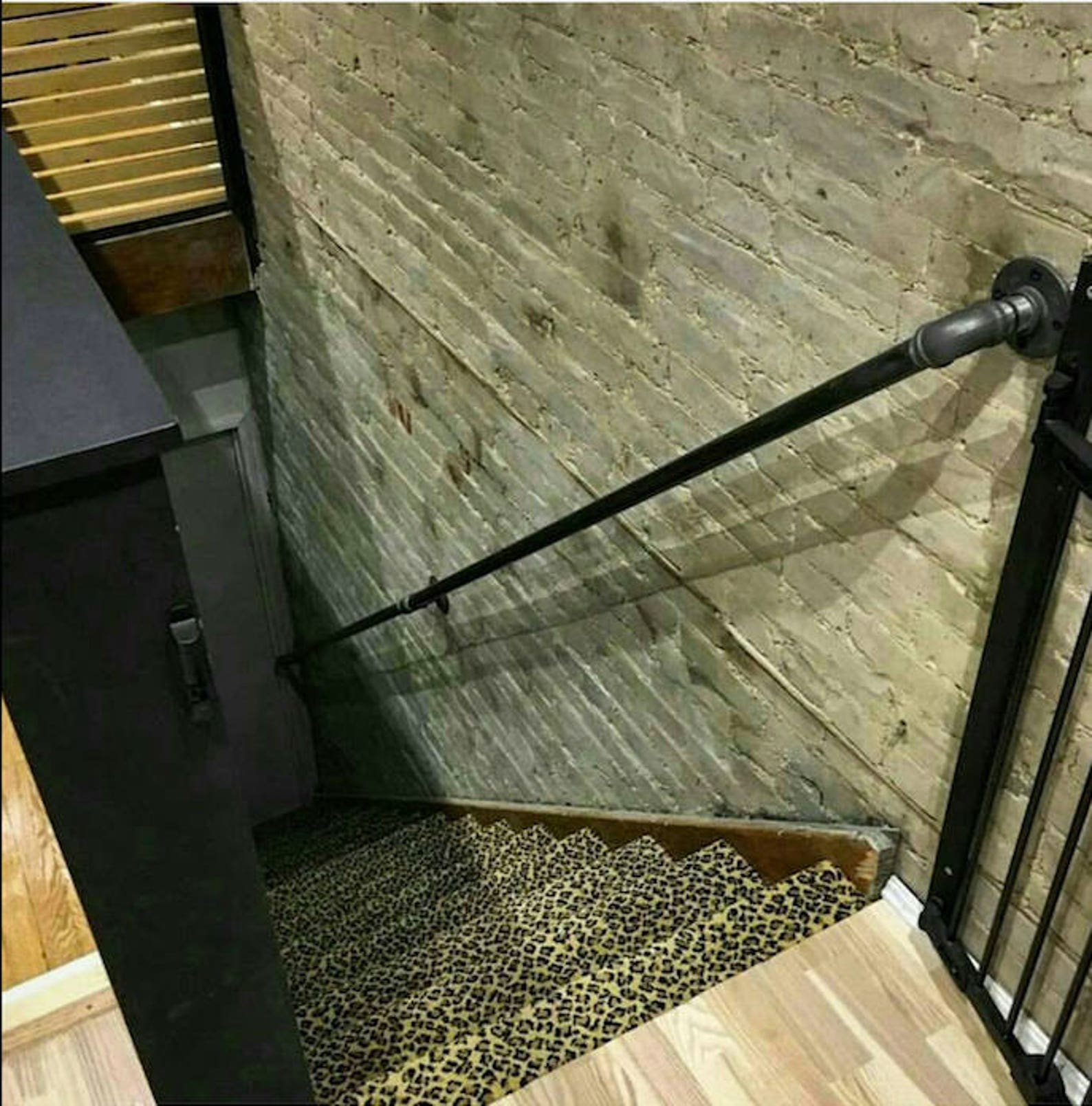Industrial Pipe Railing || Rustic Industrial Handrail || Metal Stair ...