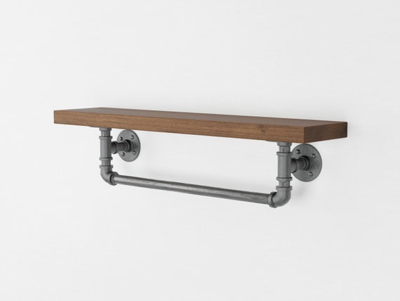 Pipe towel rack with shelf hotsell