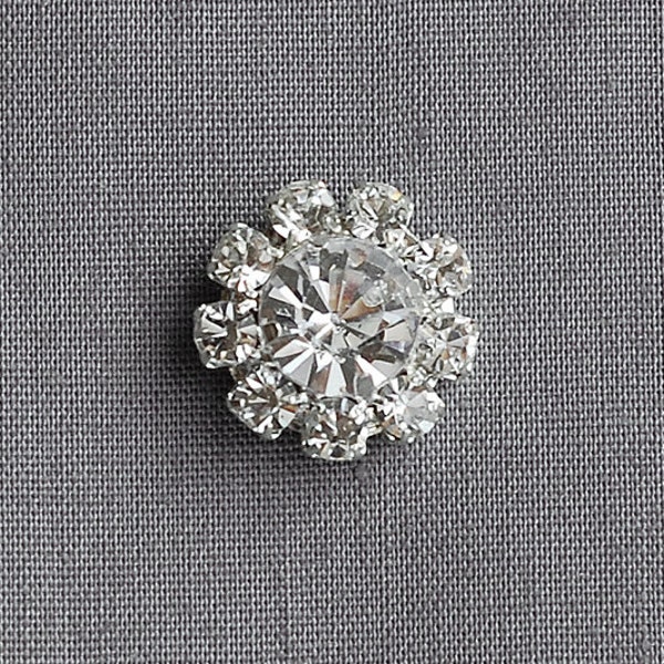 Rhinestone Button - Etsy