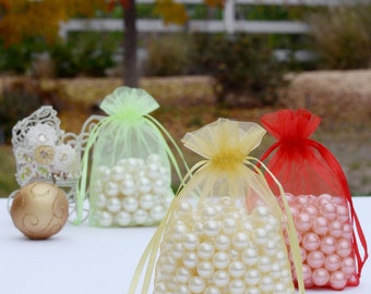 100 pcs 4"x6" Organza Bags Wedding Favor Bags Party Gift Bags Candy Bags Jewelry Pouch FB999
