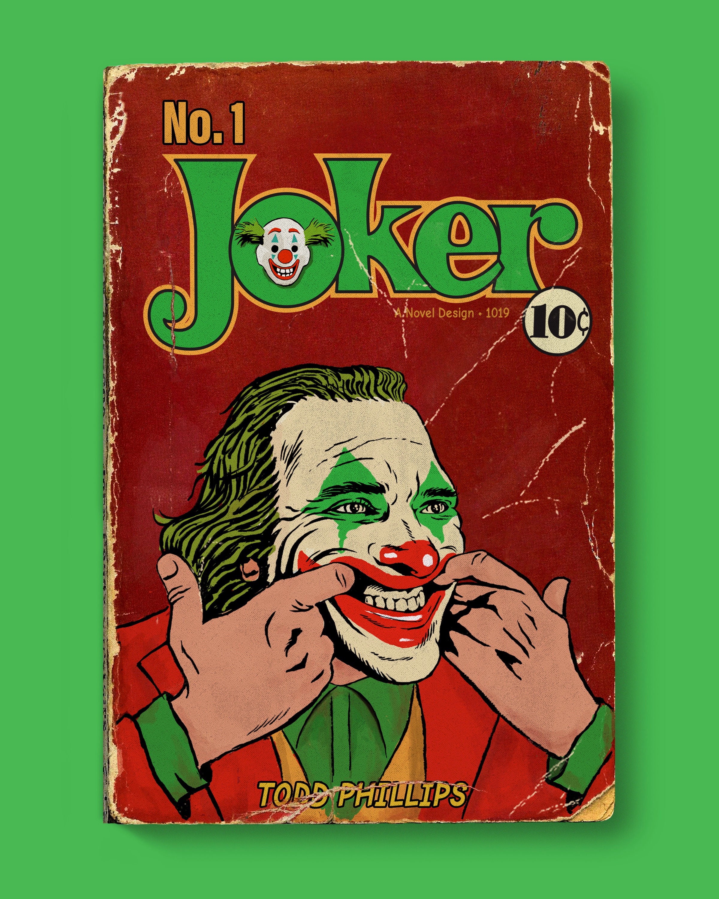Panneau Métal Vintage Joker - Tôle Retro 30x20 Cm - Déco Murale