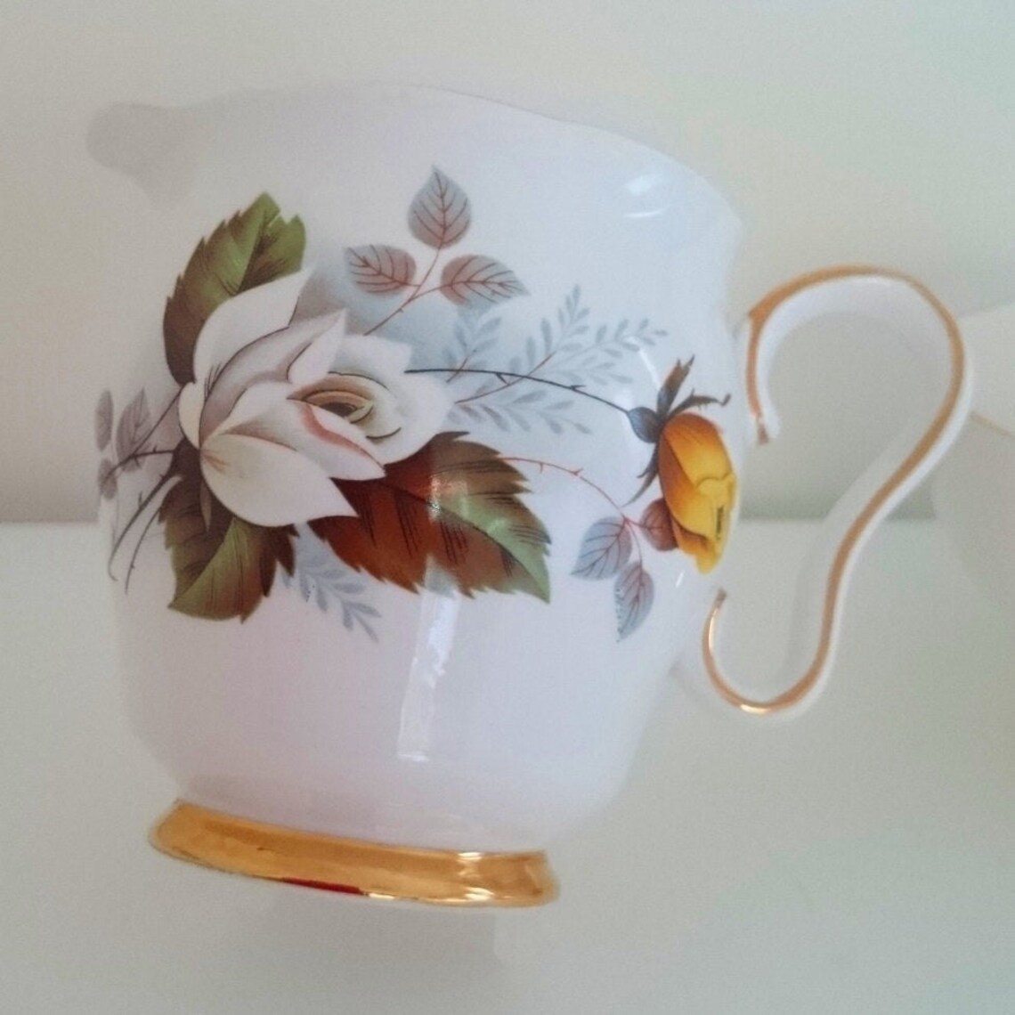 Gladstone English Fine Bone China Rose Patterned Tea Set Etsy