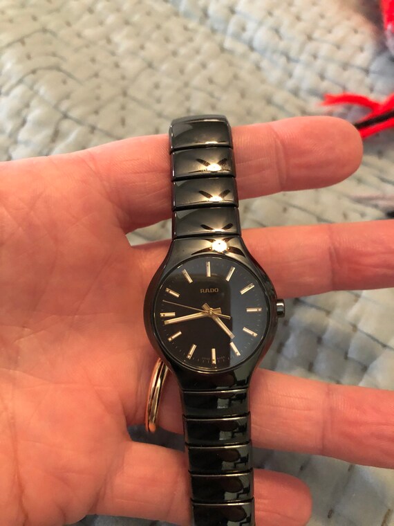vintage rado jubile black tungsten diamond round face vintage rado jubile black tungsten diamond round face