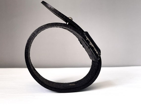 ●tow tow archive● Feverfew Leather Bracelet Black TBH52ABA Amazon.com: Aotiwe Mens Bracelet Leather Fathers Day, Punk