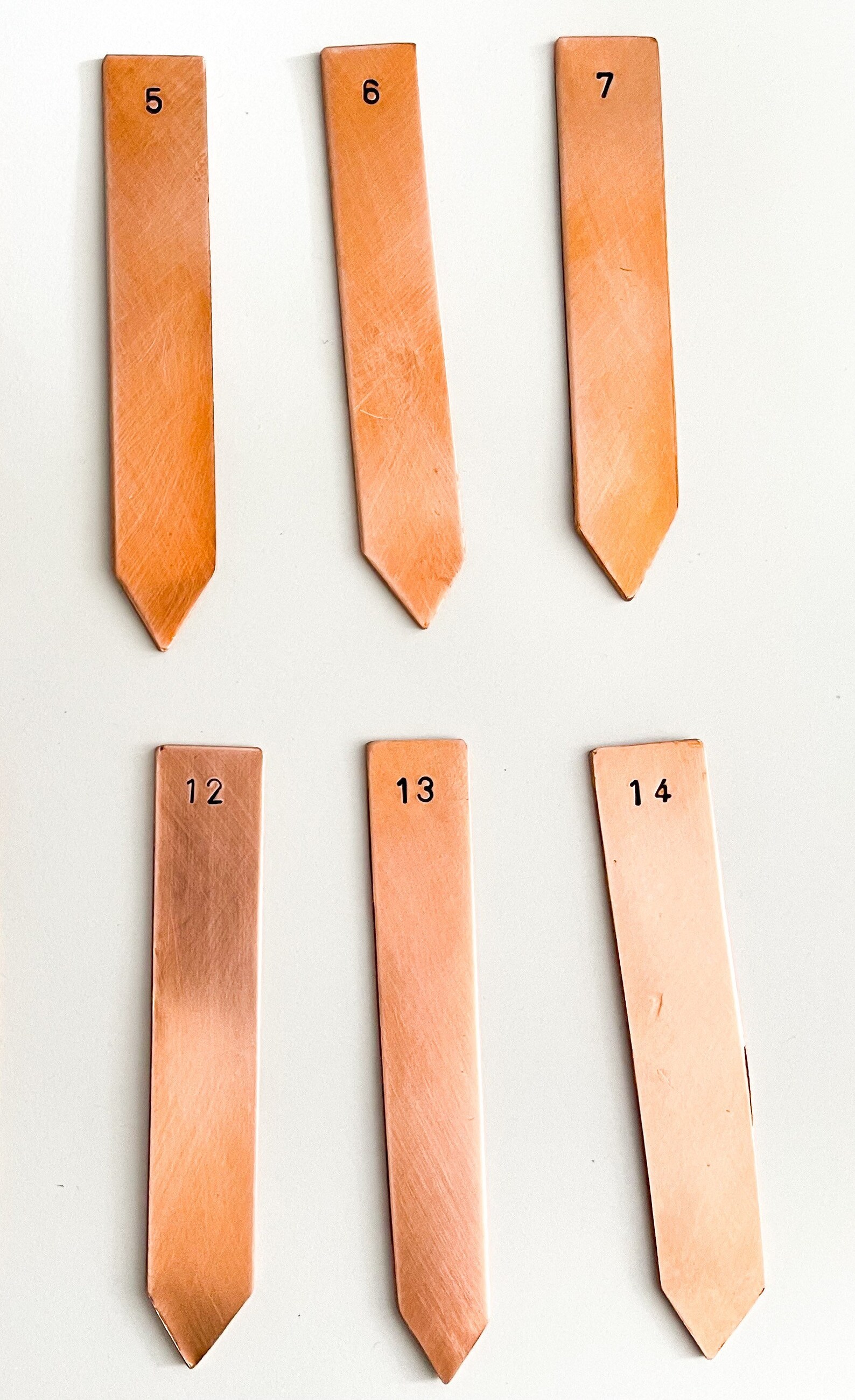 Centerpiece table marker. Wedding reception. Copper plant Etsy