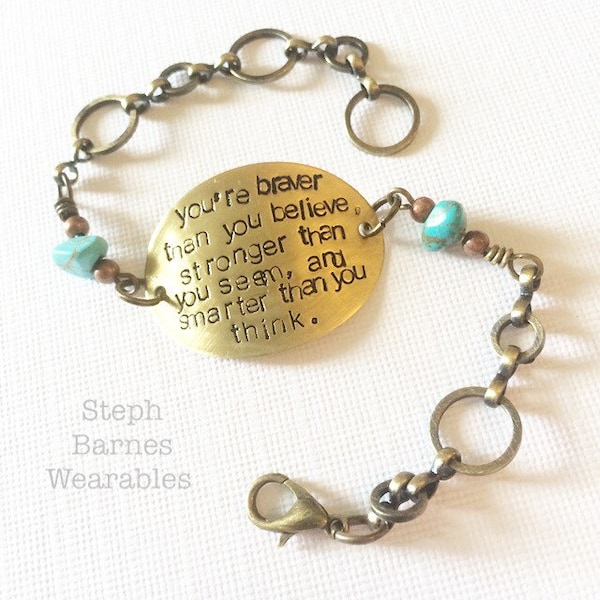 LIVRAISON GRATUITE >/// Vous êtes plus courageux que vous ne le pensez, plus fort que vous ne le pensez et plus intelligent que vous ne le pensez