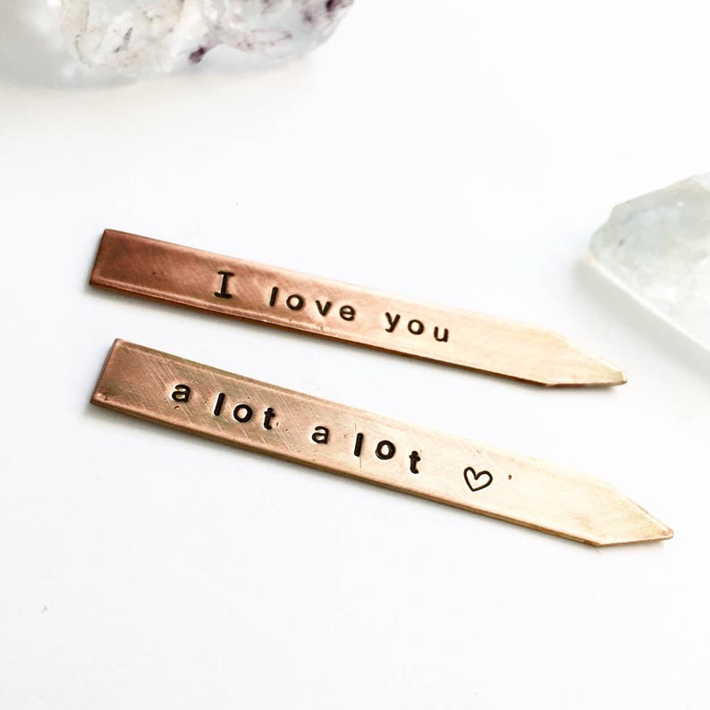 Custom copper collar stays 