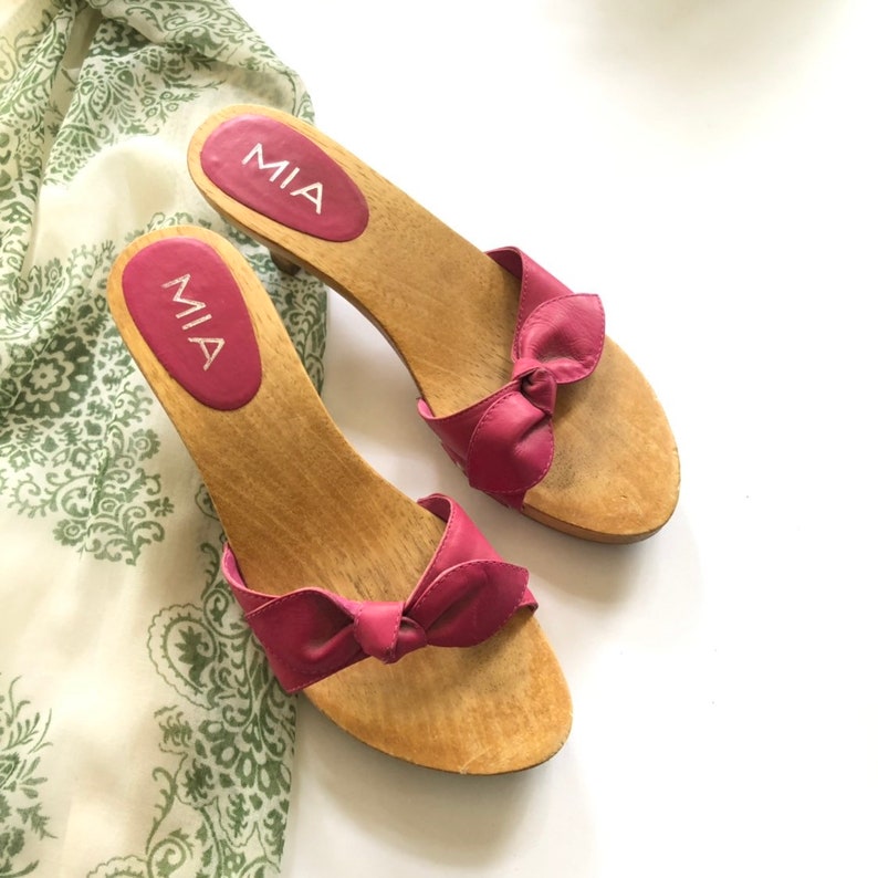 mia wooden sandals