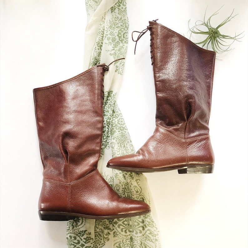 leather slouch boots