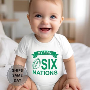 Carrolls Irish Gifts Rugby Star Babies Rugby Shirt, Groen, 1-2