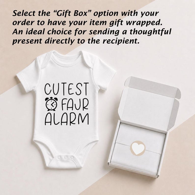 Ramadan baby vest featuring cutest Fajr Alarm design for Islamic baby outfit.
