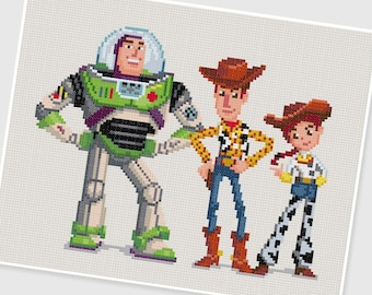 PDF Cross Stitch pattern - Toy Story - INSTANT DOWNLOAD