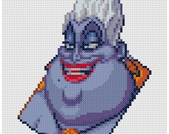 PDF Cross Stitch Pattern - 0212.ursula ( the Little Mermaid
