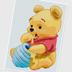 PDF Cross Stitch pattern - 0096.Baby Pooh (Winnie the Pooh) - INSTANT DOWNLOAD