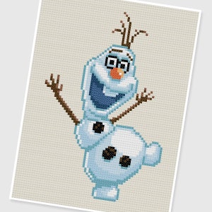 PDF Stickvorlage - 0207.Olaf (Die Eiskönigin) - SOFORT DOWNLOAD