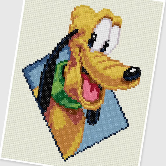 Pdf Cross Stitch Pattern 0052 Pluto Instant Download Etsy