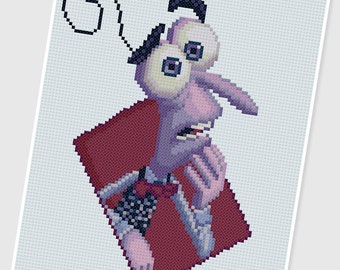 PDF Cross Stitch pattern - 0037.Fear ( Inside Out ) - INSTANT DOWNLOAD