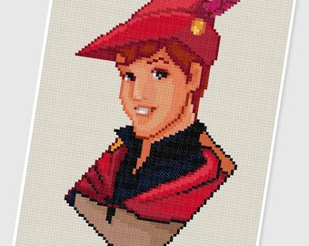 PDF Cross Stitch pattern - 0206.Prince Phillip ( Sleeping Beauty ) - INSTANT DOWNLOAD