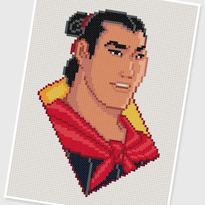 PDF Cross Stitch pattern - 0047.General Li Shang ( Mulan ) - INSTANT DOWNLOAD
