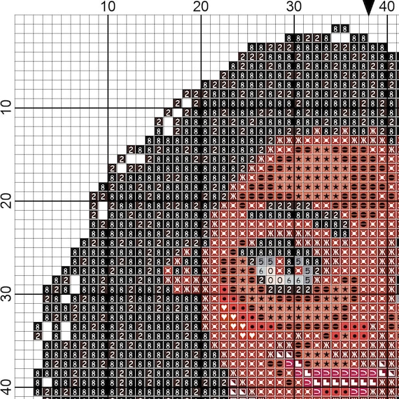 PDF Cross Stitch Pattern - 0077.moana - INSTANT DOWNLOAD - Etsy