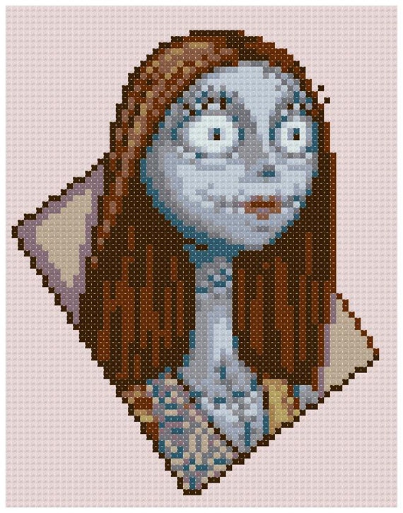 PDF Cross Stitch Pattern - 0255.sally ( Nightmare Before Christmas