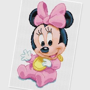 PDF Cross Stitch pattern - 0114.BabyMinnie - INSTANT DOWNLOAD
