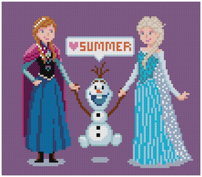 PDF Cross Stitch pattern Frozen INSTANT DOWNLOAD image 3