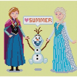 PDF Cross Stitch pattern Frozen INSTANT DOWNLOAD image 4