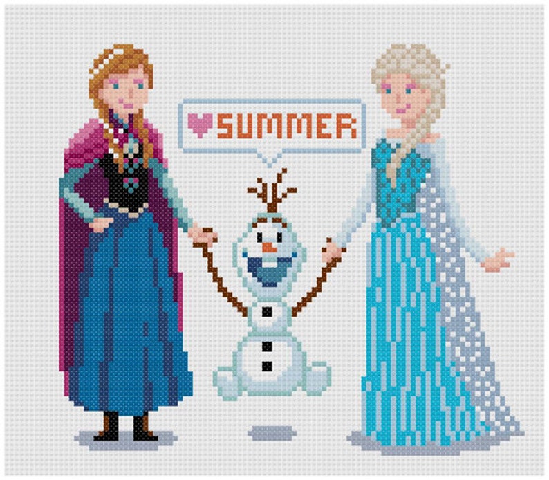 PDF Cross Stitch pattern Frozen INSTANT DOWNLOAD image 2