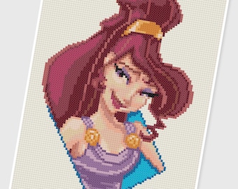 PDF Cross Stitch pattern - 0020.Megara - INSTANT DOWNLOAD