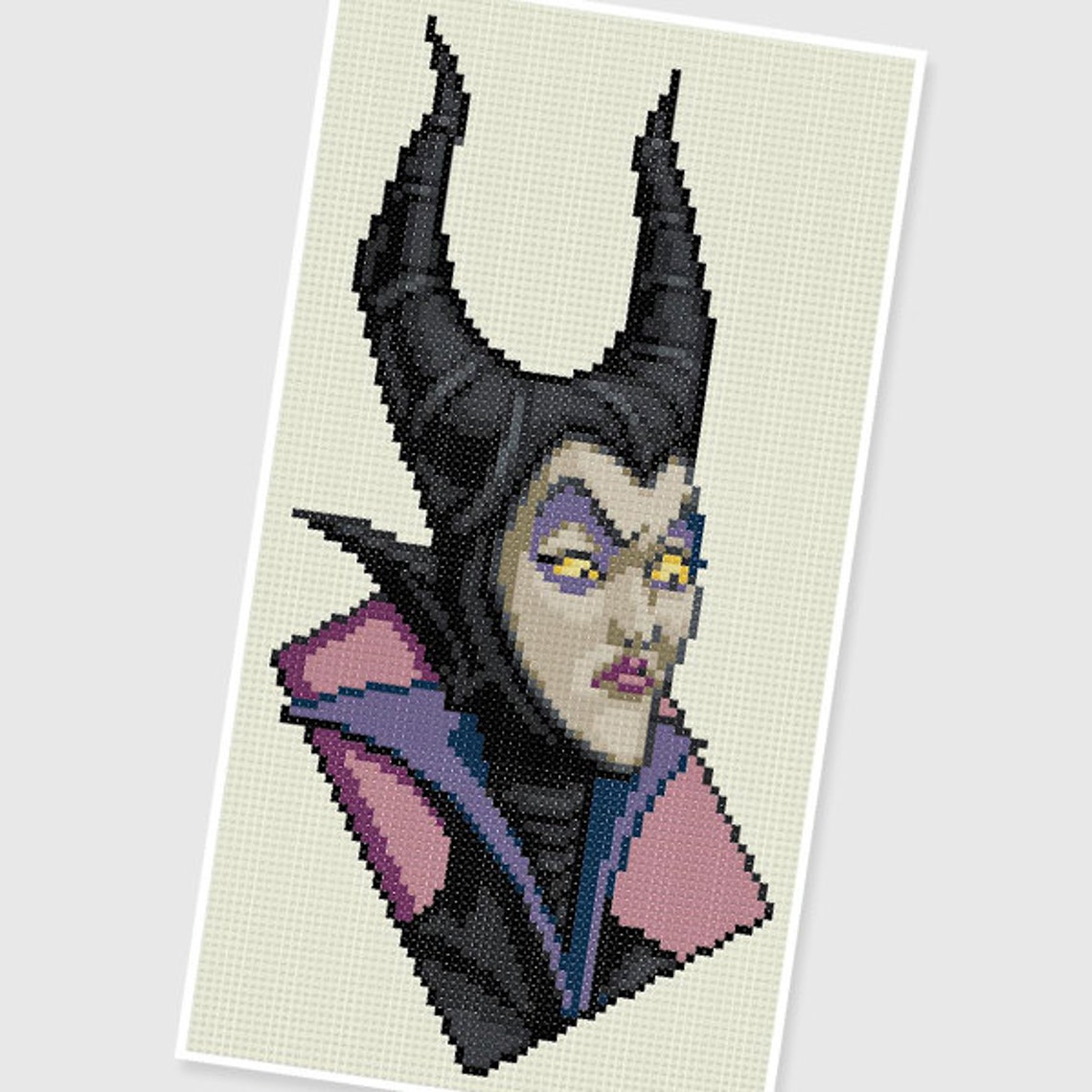 PDF Cross Stitch Pattern 0247.maleficent Sleeping Beauty | Etsy