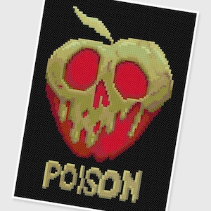 PDF Cross Stitch pattern - 0088.Poison Apple ( Snow White and the Seven Dwarfs ) - INSTANT DOWNLOAD