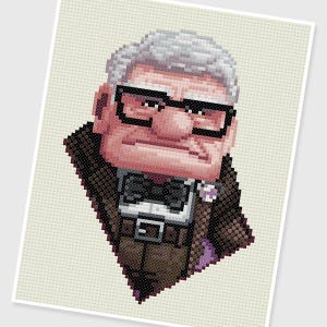 PDF Cross Stitch pattern - 0075.Carl (Up) - INSTANT DOWNLOAD