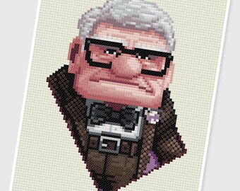 PDF Cross Stitch pattern - 0075.Carl (Up) - INSTANT DOWNLOAD
