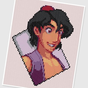 PDF Cross Stitch pattern - 0232.Aladdin - INSTANT DOWNLOAD