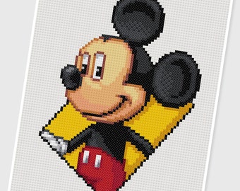 PDF Cross Stitch pattern - 0043.Micky - INSTANT DOWNLOAD