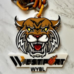3D Custom Designed Sports Hype Chain School Mascot Business Logo Business Award Team Player