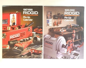 Ridgid Tool Pin-up Calendars Lot of 6 1983-1984, 1985-1986 50th Anniversary  Edition, 1987-1988, 1989-1990, 1991-1992, 1993-1994, Ridge Co - Etsy