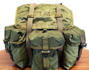 Vintage Military Issued OD Green Alice Backpack Complete - Etsy display picture 2