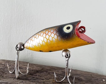 Vintage Heddon Lucky 13 Natural Leopard Frog Fishing Lure - Etsy