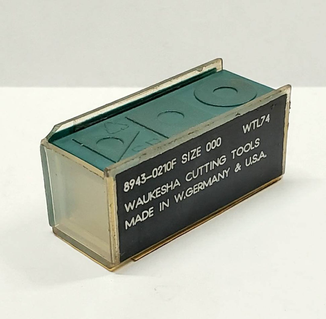 Waukesha Cutting Tools Set of 8 in Original Box Size 000 Etsy