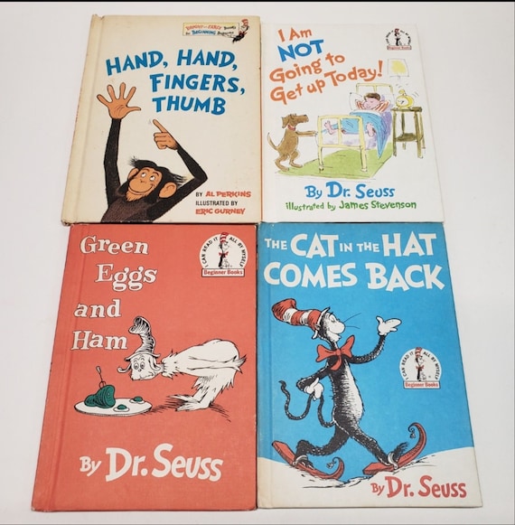 Dr. Seuss Book Lot of 4: Cat Hat Comes Back, Not Going to Get Up