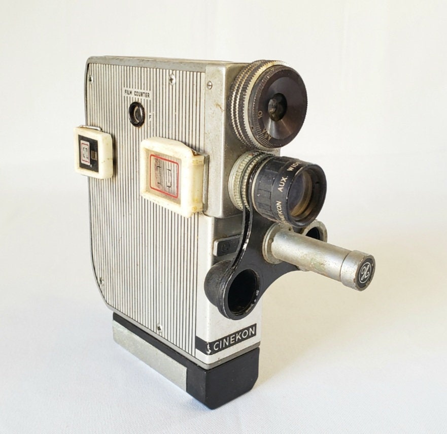 Cinekon 3757 8mm Movie Video Camera, 1960s, Vintage Japan