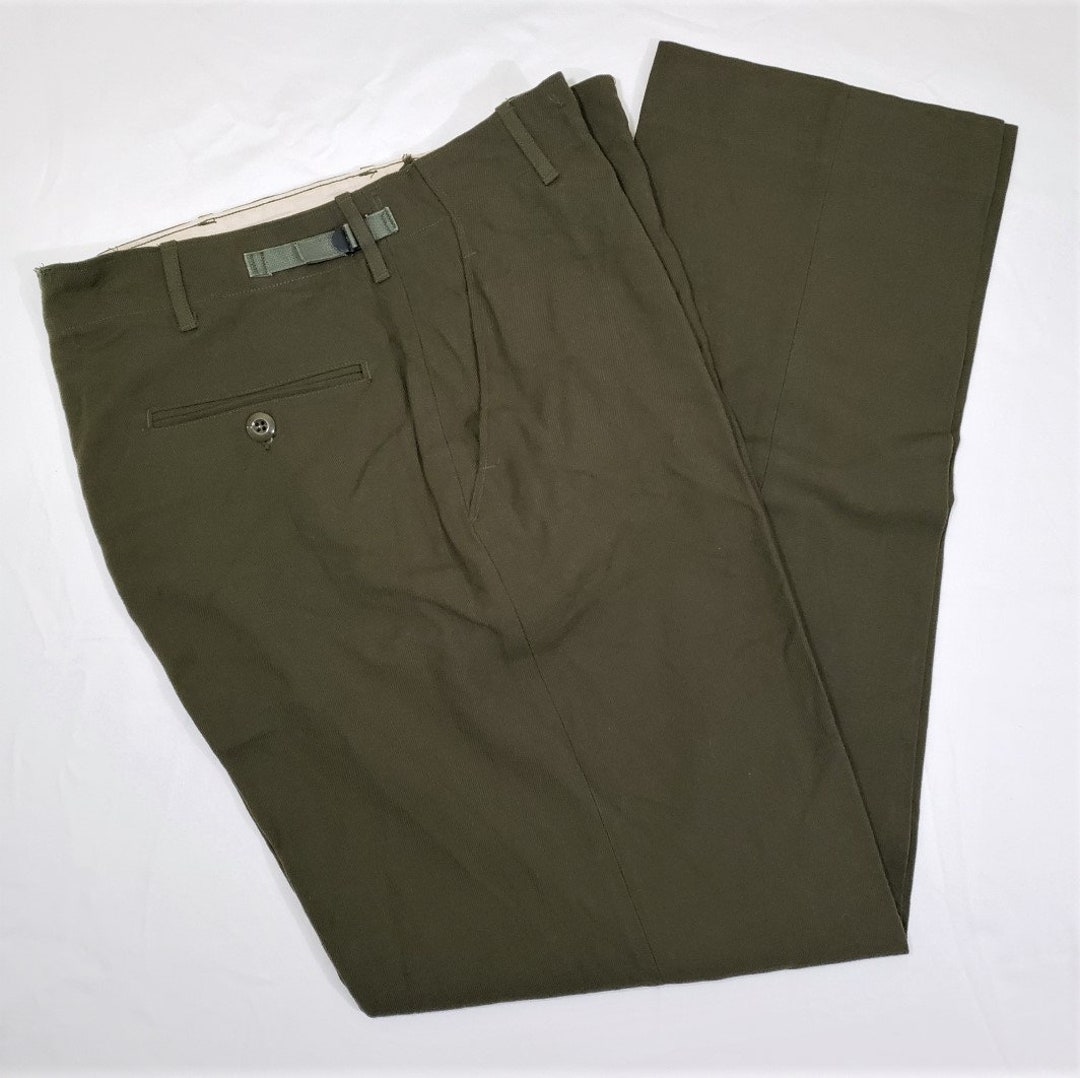 Vintage Men's US Military 1951 Wool Field Trousers Cold Weather Pants ...