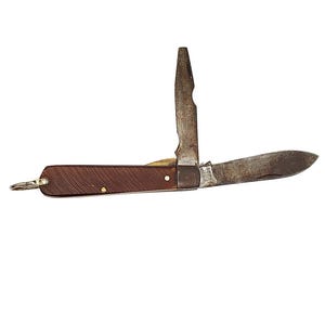 Boker U.S.A. Tree Brand 9229 Electrician&#39;s Knife with Spear Blade & Combination Blade - Screwdriver, Insulation Cutter, and Wire Scraper