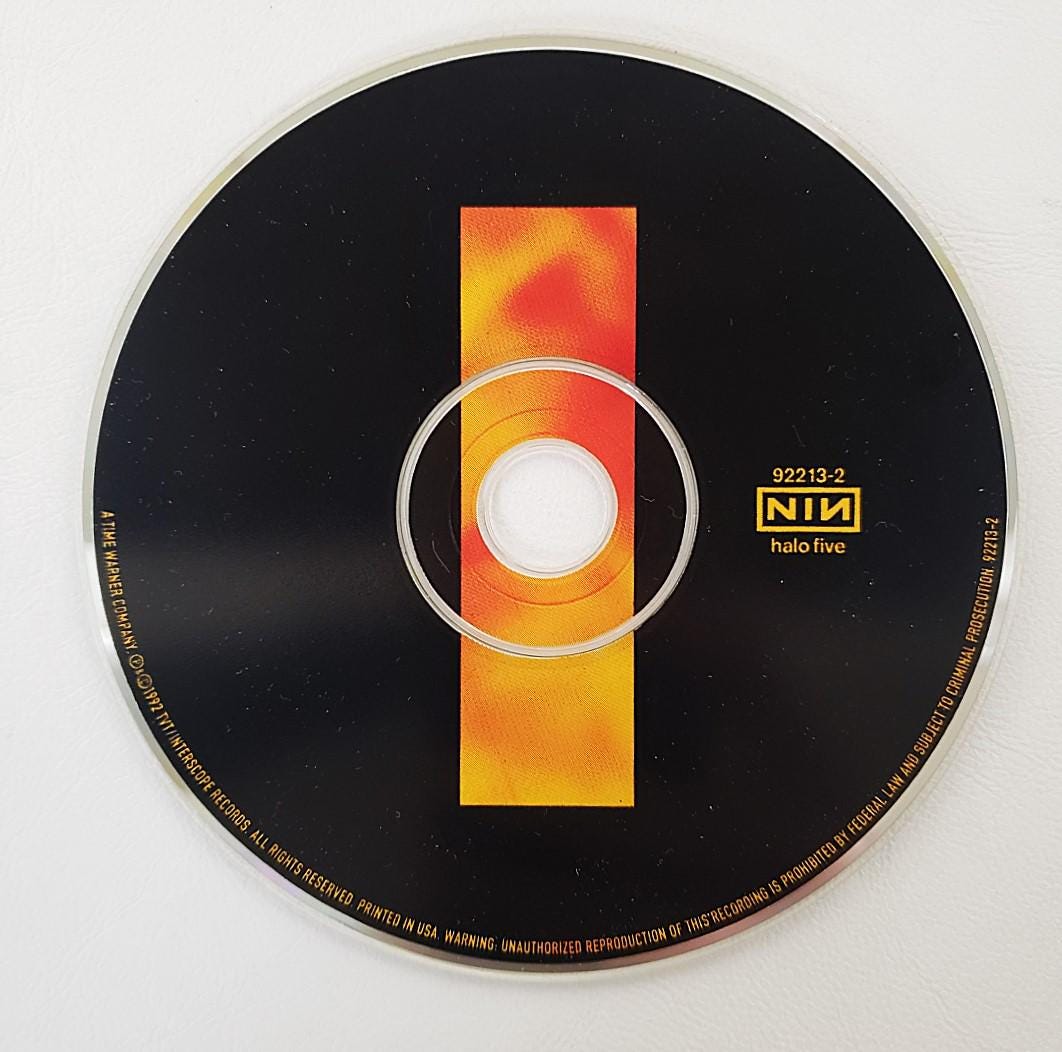 1992 Nine Inch Nails Broken CD With 3
