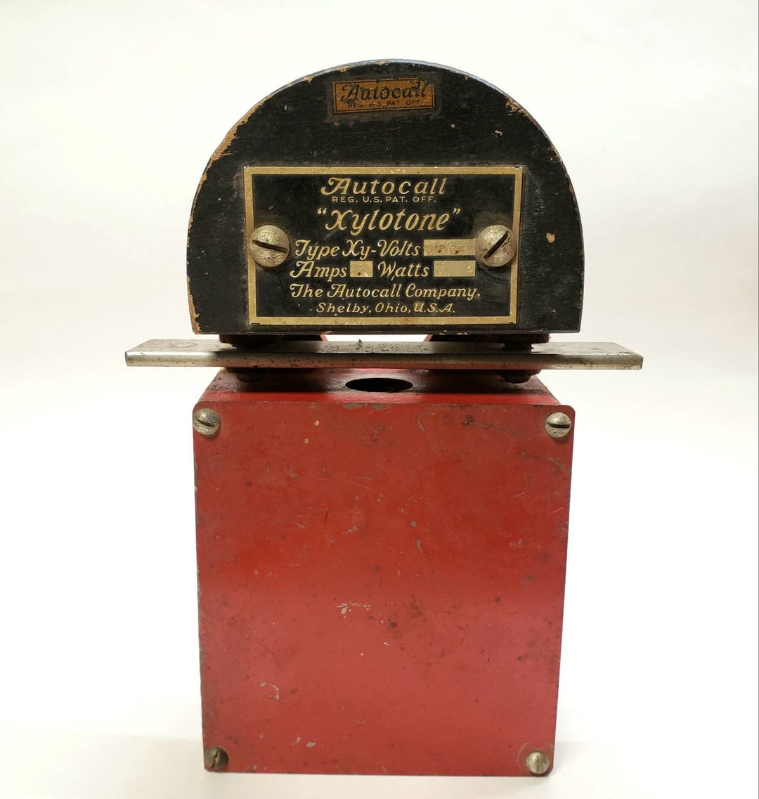 Vintage Autocall Co xylotone Bell Chime ACD CSF Etsy