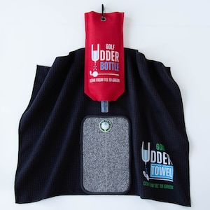 Golf Club/Ball Cleaner - The PAR Kit - Design 3 by Golf Udder Bottle