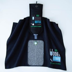 Golf Club/Ball Cleaner - The PAR Kit - Design 2 by Golf Udder Bottle